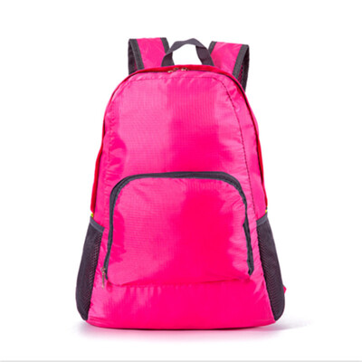 

2018 New Style Fashion Fold Zipper Mens Boys Girl Canvas Backpack Rucksack School Travel Solid Bag