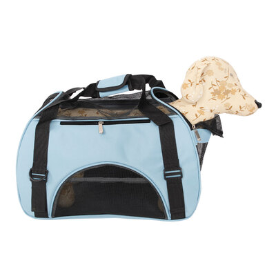 

Hollow-out Portable Pet Handbag Breathable Waterproof  Size Animal Cage Blue