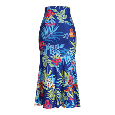 

Womens Stretch High Waist Pencil Skirts Denim Jeans Ripped Butt Lift Midi Dress