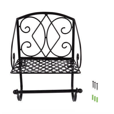 

Greensen Black Bathroom Toilet Iron Roll Paper Holder Paper Towel Storage Rack for Home Bathroom Roll Paper Rack