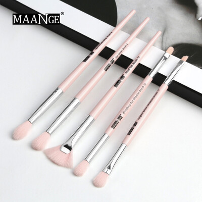 

Toponeto Maange Cosmetic Wooden Eyebrow Eyeshadow Foundation Brush Makeup Tool