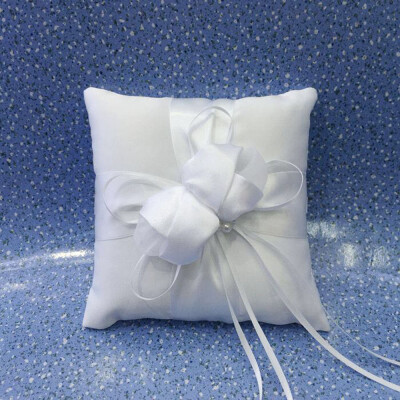 

〖Follure〗Ring Cushion Beautiful Flower Wedding Ring Pillow 15cmx15cm