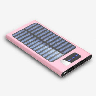 

Universal Portable Solar Dual USB Mobile Power Bank Ultrathin Polymer Battery Charger