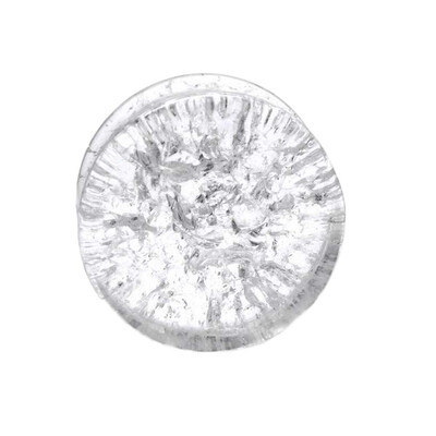 

1 Pair Smoked Shattered Quartz-Organic Flesh Tunnels- Ear Plugs-Ear Gauges