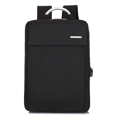 

Creative business casual large capacity water-repellent mens shoulder bag External USB charging port travel mens bag