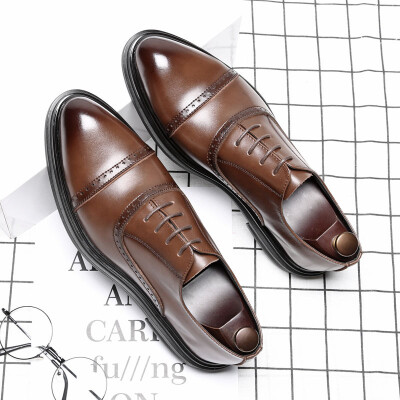 

Pointed scalp shoes mens new Bullock mens shoes trend British casual business youth shoes leather