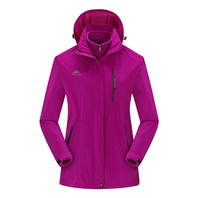 

Toponeto Women Waterproof Hoodie Detachable Breathable Sport Two-piece Set Outdoor Coat