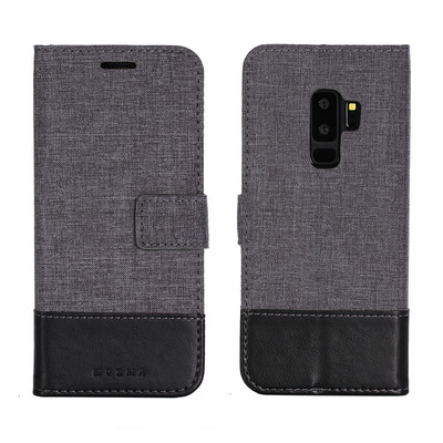 

Goowiiz Phone Case For Samsung Galaxy S9S9 PlusNote 9 Fashion Canvas Leather Wallet Full package flip Holder Stand