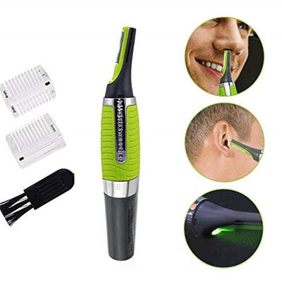 

Mens Electric Personal Hair Trimmer For Ear Nose Neck Hair Clipper With LED Light