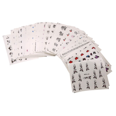 

50pcs Mixed Flower Decorations Manicure Tips Decal Nail Art Stickers