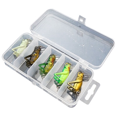 

New Hot 5Pcsbox Fishing bait set artificial durable Insect Fishing Lures Wobblers Fishing Tackle