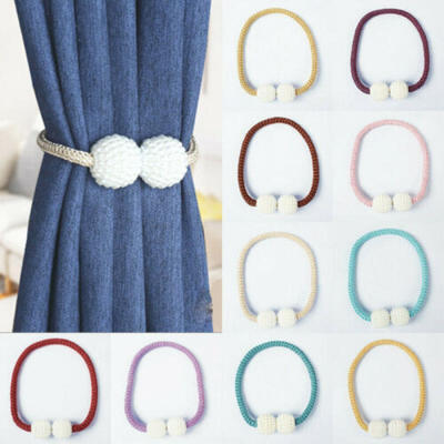 

1pcs Magnetic Pearl Beads Curtain Tiebacks Tie Backs Buckle Clips Holdbacks UK