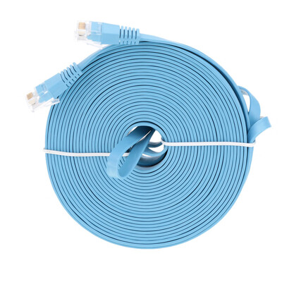 

High Quality 25m8202ft Blue High Speed Cat6 Ethernet Flat Cable RJ45 Computer LAN Internet Network Cord