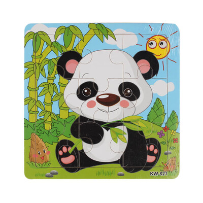 

YIWULAWooden Panda Jigsaw Toys For Kids Education And Learning Puzzles Toys
