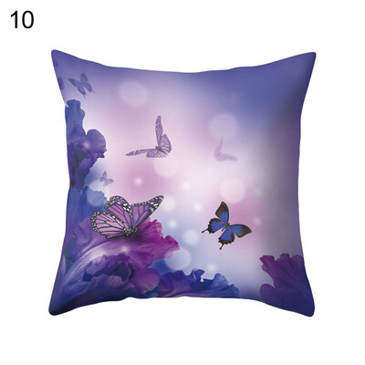 

Flower Butterfly Pillow Case Cushion Cover Sofa Bed Car Cafe Office Decoration