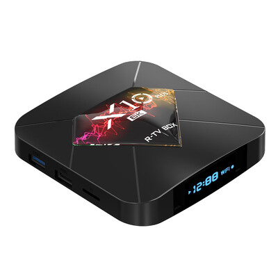 

R-TV BOX X10 PLUS Android 90 Smart TV Box Allwinner H6 UHD 4K Media Player 6K Image Decoding 4GB 32GB 24G WiFi 100M LAN USB30