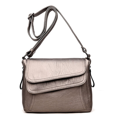 

Fashion Women Solid Color Faux Leather Crossbody Shoulder Bag Phone Key Pouch