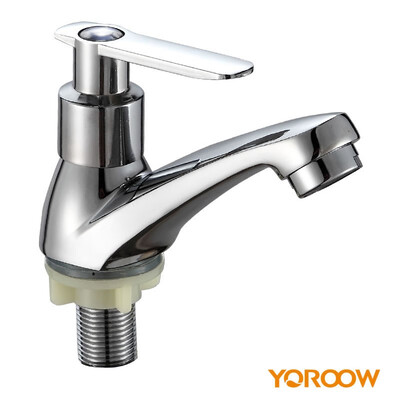 

YOROOW OEM good quality zinc body single handle cold water chrome basin faucet for bathroom