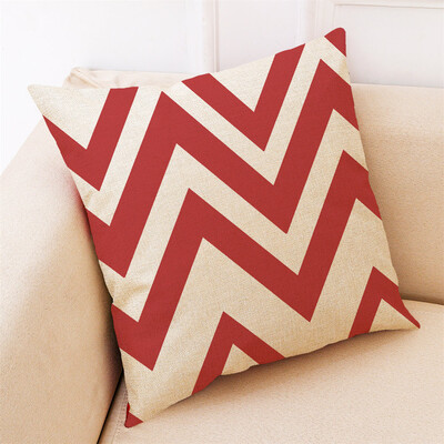 

Siaonvr Home Decor Cushion Cover Red Geometric Throw Pillowcase Pillow Covers