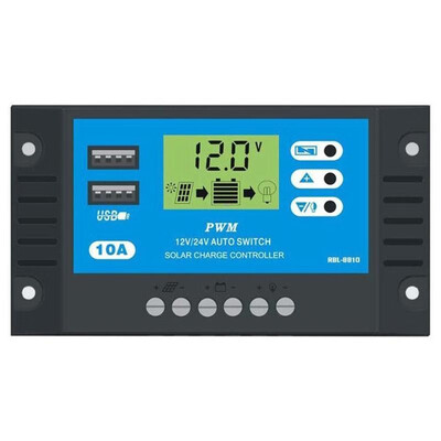 

12V24V 10A HD LCD Display PWM Auto Solar Panel Battery Charger Controller