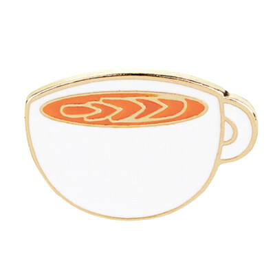 

Personality Gift Necessaries Bag brooch pins Enamel Cup Jewelry Cup Coffee Cat Brooch