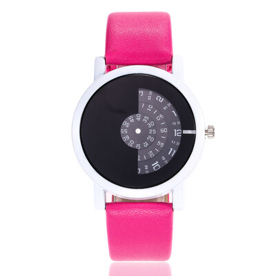 

New hot ladies quartz watch personality dial creative fashion student watch