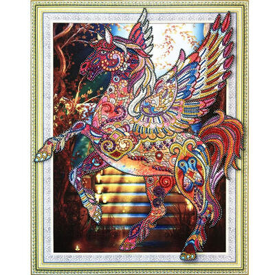 

5D DIY Special-shaped Diamond Painting Horse Cross Stitch Kit Embroidery