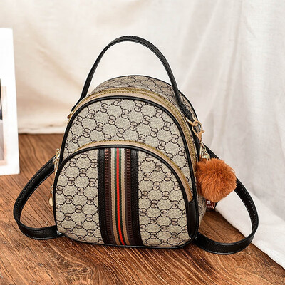 

Ins oblique satchel with two shoulders&one shoulder backpack in the Korean version of the new womens trendy Korean version of