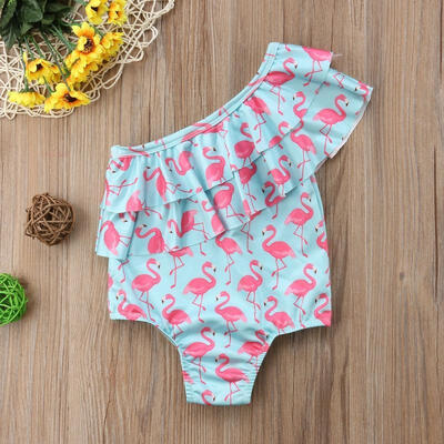 

Infant Toddler Baby Girl Flamingos Romper Jumpsuit Bodysuit Outfit Clothes 1-6Y