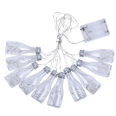 

Portable Modern Simple Originality 100 Bulbs Drift Bottle Decorative Lamp String With Copper Wire Cell Case