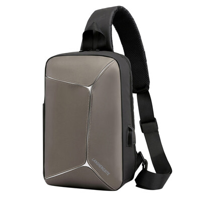 

Tailored Mens Leisure Fashion Waterproof Nylon Multifunctional Cross-body Breast bag