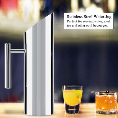 

Stainless Steel Water Jug with Ice Guard Cold Drinking Pitcher Home Hotel Serving Tool Stainless Steel Cold Water Jug