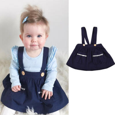 

Cute Baby Girls Dress Toddler Kids Brace Dresses Party Tutu Pageant Skirts