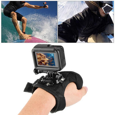 

Greensen Hand Glove 360 Degree Rotation Mount for Gopro Strap Belt for Action Camera