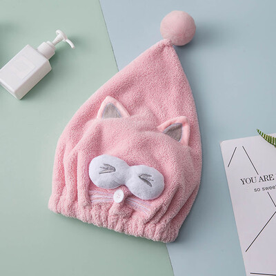 

Dry Hair Hat Magic Coral Fleece Dry Towel Wrap Towel Shower Cap Dry Towel