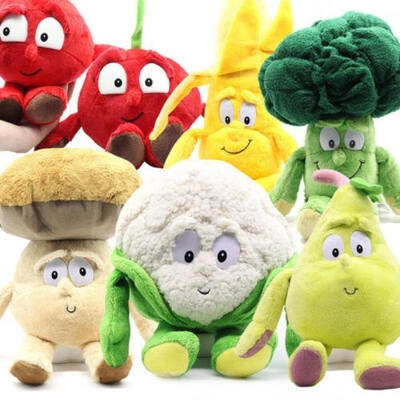 

Fruits Vegetables cauliflower Mushroom blueberry Starwberry Soft Plush Doll Toy
