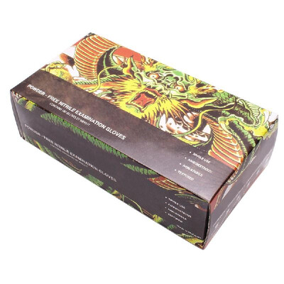 

100pcs Black Nitrile Gloves for Tattooing Disposable Latex Powder Free Medical Exam Tattoos Piercing Gloves