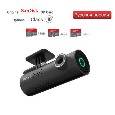 

Russian Voice Control 70mai Car DVR Cam Dash Car Camera Auto Recorder G-sensor 1080P HD64G