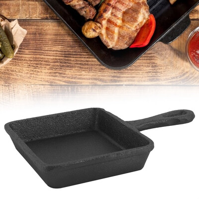 

Greensen Mini Durable No Coating Iron Cooking Frying Pan Black Kitchen Cookware Kitchen Pen Cooking Pan