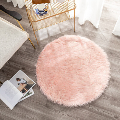 

Gobestart Rug Hairy Carpet For Living Room Plain F luffy Bedroom Faux Baby Play Mat