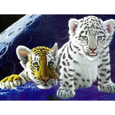 

5D DIY Diamond Painting Tiger Cross Stitch Embroidery Mosaic Kit Needlework