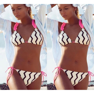 

New Women Sexy Bandage Bikini Set Push up padded swimwear swimsuit bathing beachwear