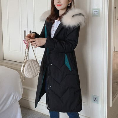 

Roseonmyhand Fashion Women Winter Warm Cotton Hooded Winter Jacket Long-Sleeved Coat