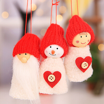 

3Pcs Set Christmas Doll Ornament Xmas Tree Hanging Pendant Christmas Home Decoration