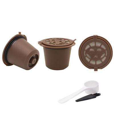 

3pcsset Rechargeable Reusable Pod Nespresso Coffee Capsule Filter Kitchen Filters Coffee Filter