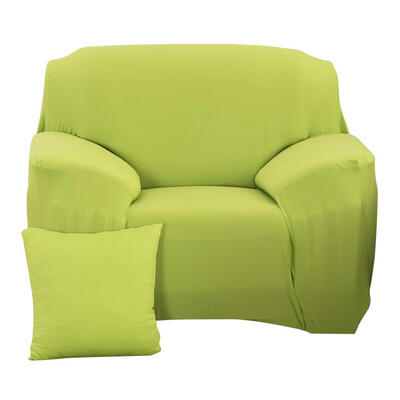

Fashion Slipcover Stretchable Pure Color Sofa Cushion Cover Green