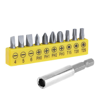 

10PCS Precision Alloy Bits Hex Socket Magnetic Screwdriver Bit Head Connect Rod