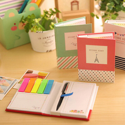 

1Pcs Notebook New Color Random Cute Mini Tiny Note Pen Memo Diary