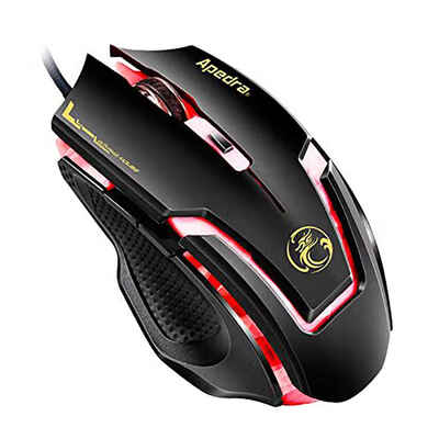 

Apedra A9 Ergonomic Macro Programming USB Wired Optical Gaming Mouse Breathing Backlight Gamer Computer Mice