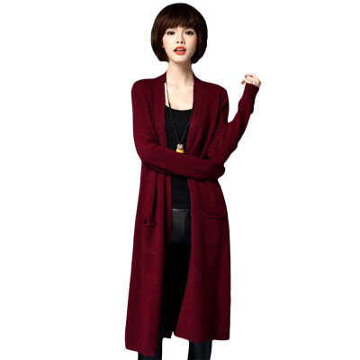 

Slit Open Front Long Cardigan